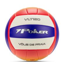 Bola Volei Poker de Praia Training VLT 120 II - Azulverm