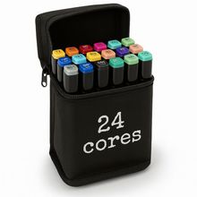 Canetas Color Twin 24 Cores Aleatórias