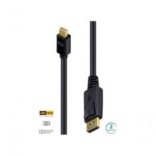 Cabo Displayport X Mini Displayport Ultra Hd 60hz 2 Metros Dpmdp13-2