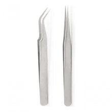 1 Par De Pinças P/ Alongamento Extensão De Cilios Fio A Fio