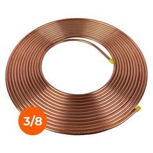 Tubo Cobre Panqueca 3/8 9,52mm Parede 1/32 0,79mm 20 Metros