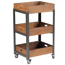 Fruteira para Cozinha com Rodízio Morélia