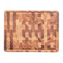 Tábua Tramontina Para Churrasco Retangular Em Madeira Muiracatiara Com Acabamento Em óleo 45x34cm