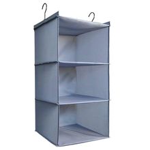 Cabideiro Organizador 3 Prateleiras Sapateeira Vertical Guarda Roupa Closet Divisorias Armario Edredom Multiuso Dobravel