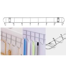 Cabideiro Metálico De Parede Com 10 Ganchos – Organização, Resistência E Design Moderno Para Qualquer Ambiente - Prata