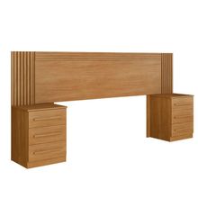 Cabeceira Casal/Queen Com Mesas De Cabeceira Valência Cinamomo