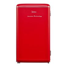 Frigobar Retrô Vermelho 93L Inverter Midea MDRD142RTD323 Bivolt