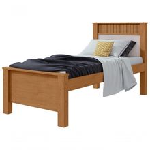 Cama Solteiro Athenas - Lopas Amendoa Clean/off White