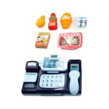 Caixa Registradora Grey Comidinhas Brincando De Comprinhas M