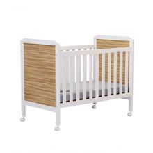 Berço Infantil Modelo Americano Cloe - Moveis Peroba Amendoa/branco