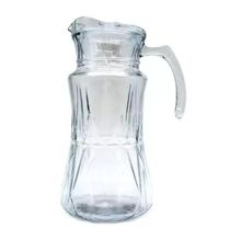 Jarra Vidro Tampa Trabalhada Detalhes Suco água Refresco Chá