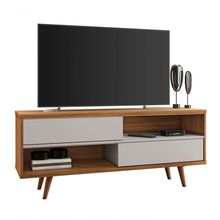 Rack Bancada Nt 1180 Freijó Com Off White - Notável