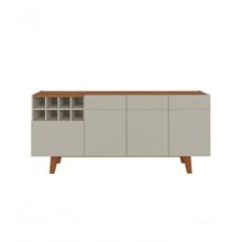 Buffet Duna 3 Portas 1 Gaveta E Adega Mavaular Off White-naturale