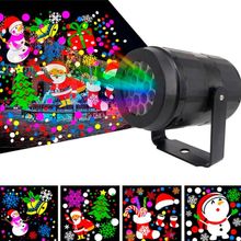 Projetor Portátil Iluminação Led Enfeite Natalino Neve Noel