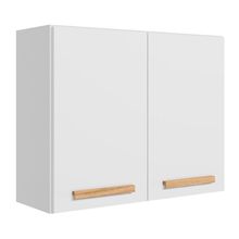 Armário Aereo 2 Portas 80cm Intenza - Ssx Multicoisas Branco-freijó