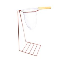 Conjunto Coador De Café 32cm Suporte Cobre Base Para Caneca E Xícara