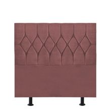 Cabeceira Estofada Cama Box Solteiro 100cm Istambul Suede Rose- Mabe Magazine