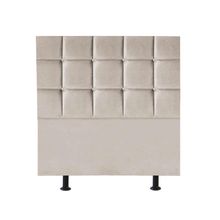 Cabeceira Estofada Cama Box Solteiro 90cm Espanha Suede Bege- Mabe Magazine