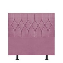 Cabeceira Estofada Cama Box Solteiro 90cm Istambul Suede Rosa Bebe- Mabe Magazine