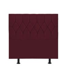 Cabeceira Estofada Cama Box Solteiro 90cm Istambul Suede Bordo- Mabe Magazine