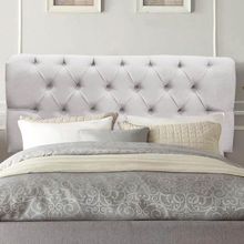 Painel Cabeceira Estofada Paris 90cm Cama Box Solteiro Corino Cinza Claro- Mabe Magazine