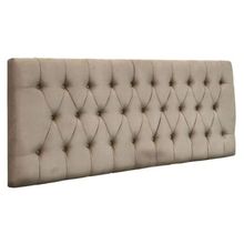 Painel Suspenso Cabeceira Dubai 1,58m Para Cama Queen Size Suede Bege - Aurora Line