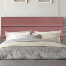 Painel Cabeceira Estofada Argentina 100cm Cama Box Solteiro Suede Rose- Mabe Magazine