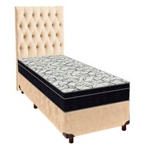 Cama Box Bau Begetiza + Colchão Casal High Foam Ortobom