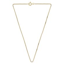 Corrente Prata c/ Ouro 18K Veneziana 0.70mm 45cm