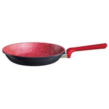 Frigideira Euro Colorstone Titânio Alumínio Antiaderente 24cm – Vermelha