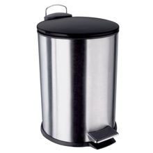 Lixeira Euro Home com Pedal LIX2317-PT em Inox e PP – 3 L