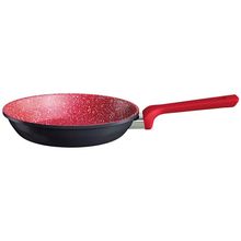 Frigideira Euro Colorstone Titânio Alumínio Antiaderente 22cm – Vermelha