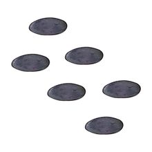 Conjunto de Pratos de Sobremesa Ovais Porto Brasil Orgânico Titanium 22,5cm - 6 peças