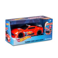 Carro Hot Wheels Turbo com Luz e Som Laranja Multikids - BR1431OUT [Remanufaturado] BR1431OUT