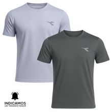 Kit 2 Camisetas Diadora Small Logo Masculina