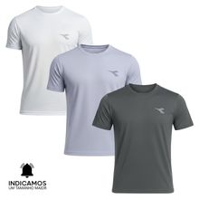 Kit 3 Camisetas Diadora Small Logo Masculina