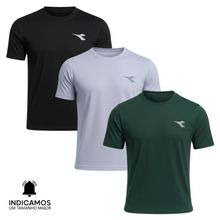 Kit 3 Camisetas Diadora Small Logo Masculina
