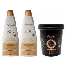 Kit Arvensis Tec Oil Shampoo E Condicionador + Geleia Alta Fixação Chique Cosméticos