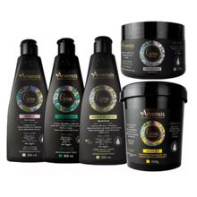 Kit Cachos Arvensis Shampoo Condicionador + Ativador + Máscara 2x1 + Geleia Alta Fixação