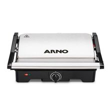 Grill Arno Dual Inox com Abertura de 180º Gnox 1100W 127V