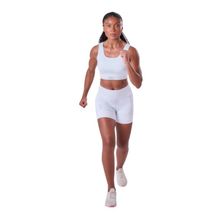 Bermuda Authen Feminino Grit Bossa 3 Bolsos 15cm All White