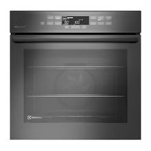 FORNO ELÉTRICO ELECTROLUX DE EMBUTIR 80L EXPERT VAPORBAKE E CONECTIVIDADE CINZA 220V OE8EW
