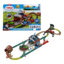 Thomas E Seus Amigos Pista Entrega de Barris carregar e lançar – 5 Metros de Pista - Locomotiva Motorizada - Mattel