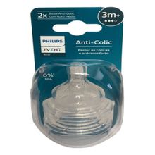 Kit 2 Bico De Mamadeira Anticolica 3m+ Tam 3 Clássica Avent