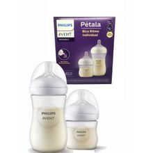 Kit 2un Mamadeiras Pétala Avent Transparente 125ml/260ml