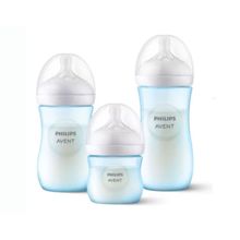 Kit 3un Mamadeira Avent Philips Pétala 125/260/330 Azul