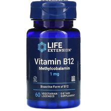 Vitamina B-12 Metilcobalamina 1 mg 60 Lozenges Life Extension