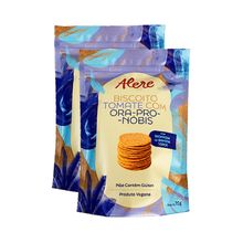 Kit 2X: Biscoito Tomate e Ora-pro-nóbis Sem Glúten Alere 70g