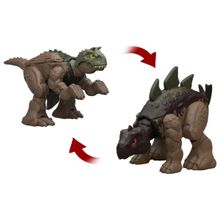 Boneco Jurassic World Carnotaurus Stegosaurus 2 Em 1 Mattel