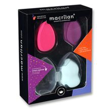 Macrilan Trio de Esponjas com Estojo - EP07